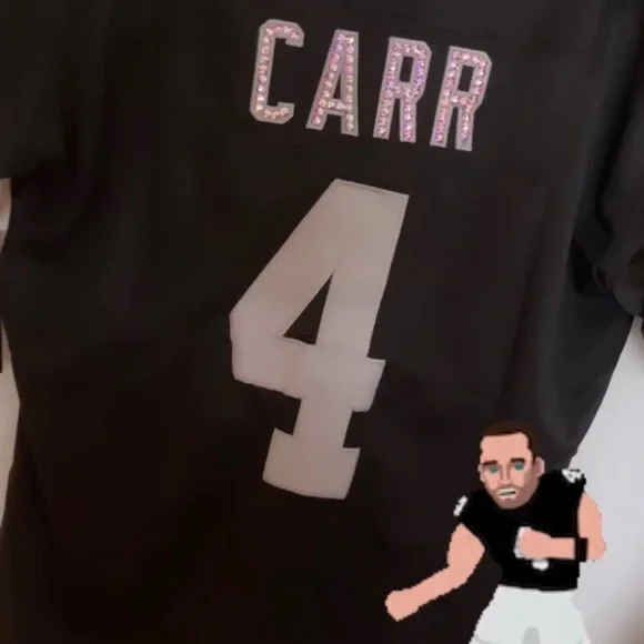 Bling 💠 Derek Carr #4 jersey - Picture 6 of 15